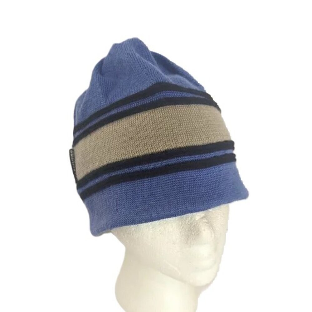 Obermeyer Wool Hat Knit Beanie Fleece Lined Big Dipper Stripe Unisex Snow Ski